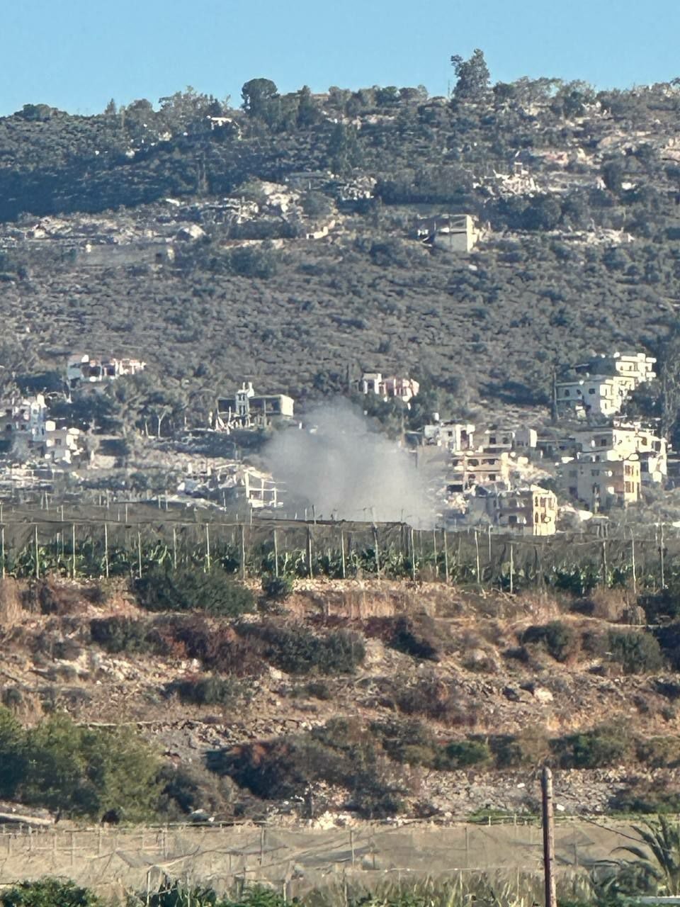 Israeli airstrikes continue targeting Hezbollah positions in southern Lebanon villages
